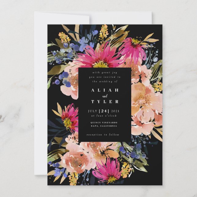 Invitación Jardín de medianoche (Anverso)