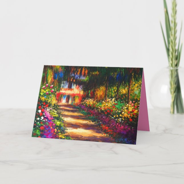 Invitación Jardín de Monet en Giverny (Anverso)