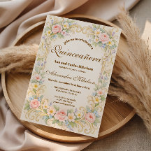 Jardín de Pastel Barroco Quinceañera
