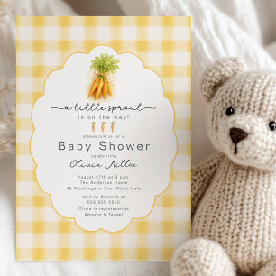 Invitación Jardín de Pequeño Brote Baby Shower