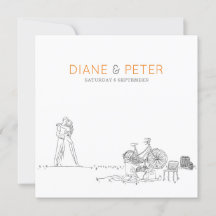 Jardín de picnic Minimalista Boda blanco y negro