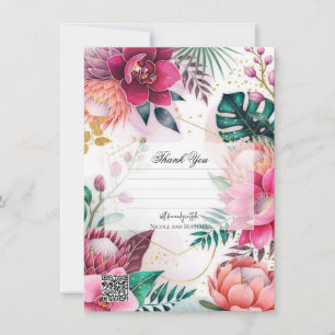 Invitación Jardín de Polvo de Estrellas Tropicales Bodas del