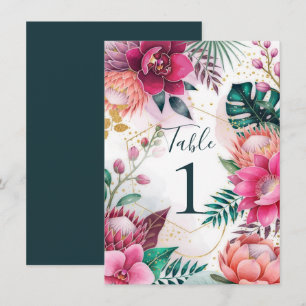 Invitación Jardín de Polvo de Estrellas Tropicales Paraíso Fl