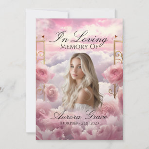 Invitación Jardín de Rosas - LIA003 Memorial Card & Poem