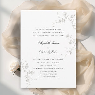 Invitación Jardín de Rosas Silvestres Clásicas Modernas Forma