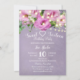 Invitación Jardín de Rosas Silvestres | Fiesta de Cumpleaños 