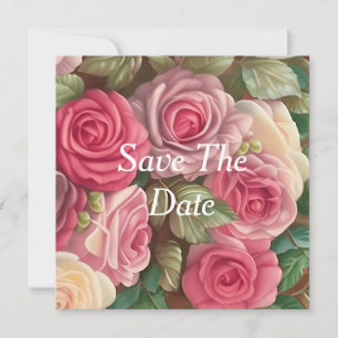 Invitación Jardín de Rosas Victoriano - Ramo de Novia