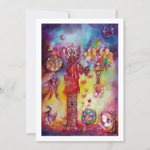 Invitación JARDÍN DE SOMBRAS PERDIDAS Hadas,Mariposas Pinkik