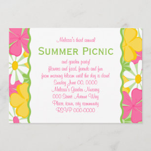 Invitación Jardín de verano