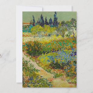 Invitación Jardín de Vincent Van Gogh en Arlés