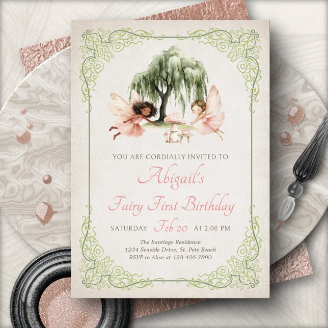 Invitación Jardín del Bosque Encantado de Hadas Cumpleaños (Subido por el creador)