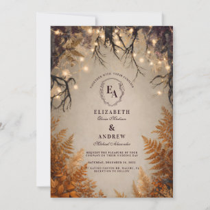 Invitación Jardín del Crepúsculo con Helechos Dorados