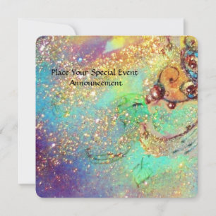 INVITACIÓN JARDÍN DEL MONOGRAMA DE LA MARIPOSA ROSA DE LAS SO