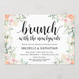 Invitación Jardín Elegancia Floral Post Boda Brunch Invita