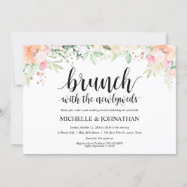 Invitación Jardín Elegancia Floral Post Boda Brunch Invita