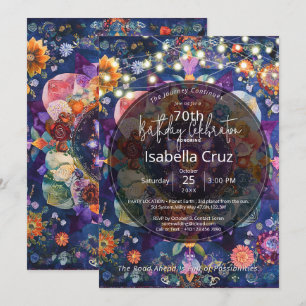 Invitación Jardín en Movimiento   Diseño de Mandala Floral