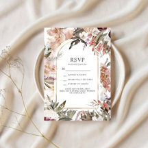 Jardín Encantado Elegante Boho Floral RSVP