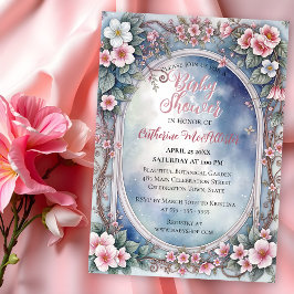 Invitación Jardín encantado en primavera en Baby Shower