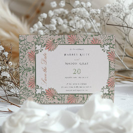 Invitación Jardín encantado Salvar al Boda de fechas