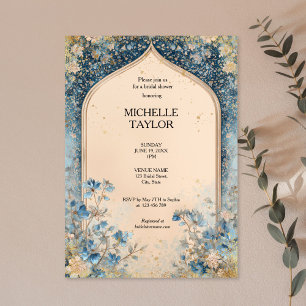 Invitación Jardín Encantado Victoriano Elegante Floral Nupcia