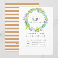 Jardín exitoso | Baby Shower acuarela