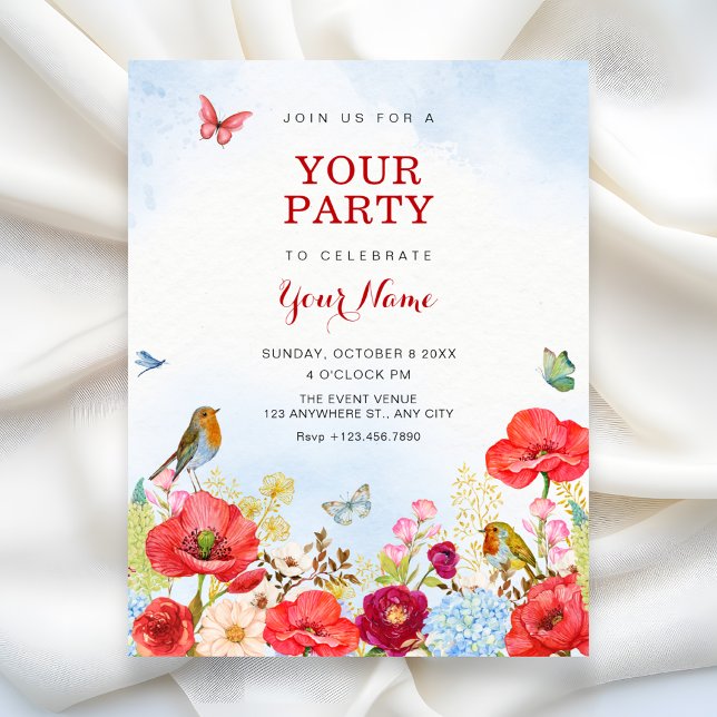 Invitación jardín floral (Subido por el creador)