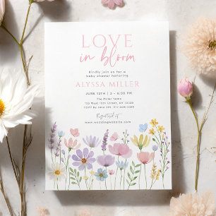 Invitación Jardín Floral de Flores Silvestres de Primavera pa