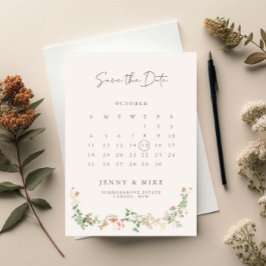Invitación Jardín floral de flores silvestres elegantes