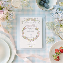 Invitación Jardín Floral de Verano Baby Shower