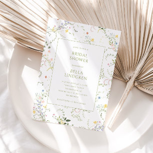 Invitación Jardín Floral Delicado Despedida de Soltera