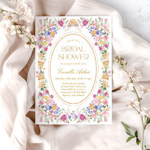 Invitación Jardín Floral Desayuno Nupcial de Primavera