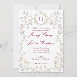 Invitación Jardín floral francés