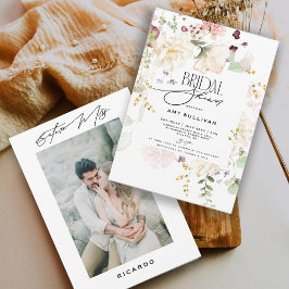 Invitación Jardín Flores Verdor Boho Floral Despedida de Solt