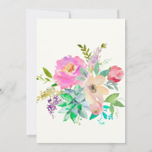 Invitación Jardín Inglés de Tarde con Monograma