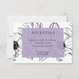 Invitación Jardín moderno | Lavanda | Boda floral RSVP