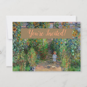 Invitación Jardín Monet Vetheuil Impressionim Pintura