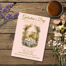 Jardín Rococó Soleado Brunch Galentine Flores Té