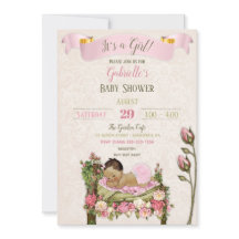 Jardín Romántico para Baby Shower Rosas Rosadas y
