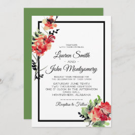 Invitación Jardín Romántico Vintage | BODA