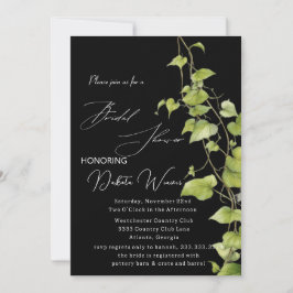 Invitación Jardín salvaje deja ducha de novia