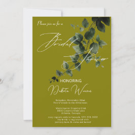 Invitación Jardín salvaje deja ducha de novia
