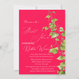Invitación Jardín salvaje deja ducha de novia