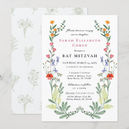 Invitación Jardín Secreto de Bat Mitzvah