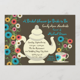 Invitación Jardín Tea Fiesta Bridal Shower
