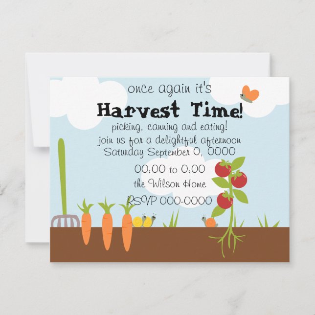 Invitación Jardín vegetal (Anverso)