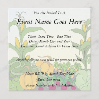 Invitación Jardín vegetal