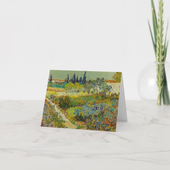Invitación Jardín Vincent Van Gogh en Arles (Anverso)