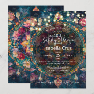 Invitación Jardín Vivo   Diseño de Mandala Floral