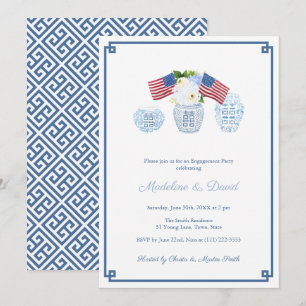 Invitación Jarra de jengibre clásica americana para la fiesta