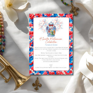 Invitación Jarra de jengibre del desfile y fiesta del 250 ani